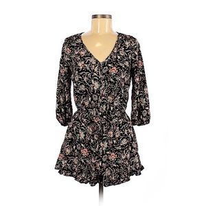 XS Mossimo Black Floral Romper